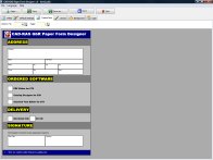 A screenshot of the program Paper Form Designer 1.0 - your own paper forms