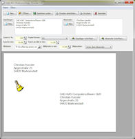 Screenshot von Briefumschlags-Drucker 1.0.